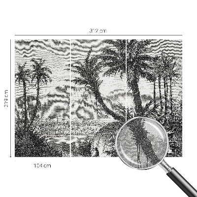 3D fototapetas sienoms Tropikų oazė