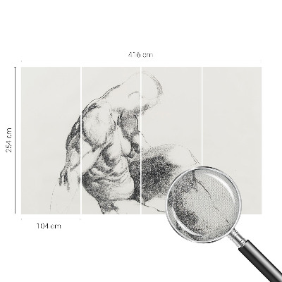 Savaime lipnus fototapetas Mandlig skitse