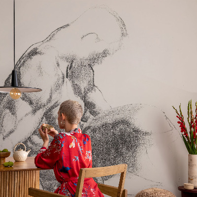 Savaime lipnus fototapetas Mandlig skitse