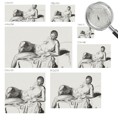 3D fototapetas Meninis nøgger