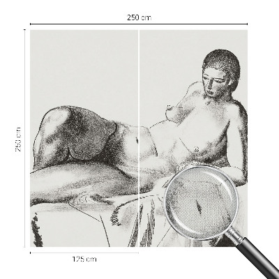 3D fototapetas Meninis nøgger