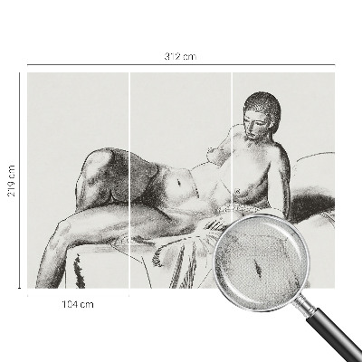 3D fototapetas Meninis nøgger