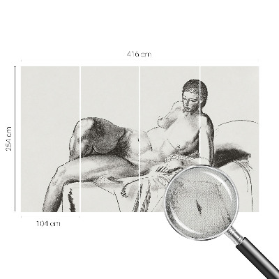 3D fototapetas Meninis nøgger