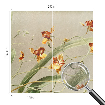Fototapetai su klasikinio stiliaus orchidėja