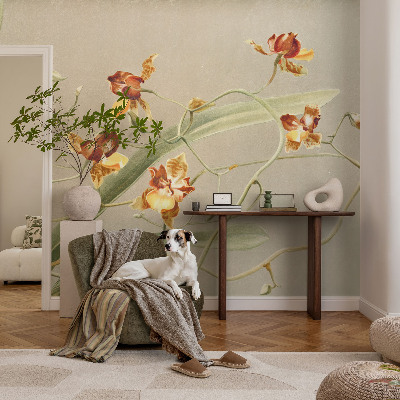 Fototapetai su klasikinio stiliaus orchidėja