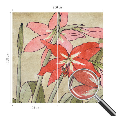 Savaime lipnus fototapetas Dagliljeblomster