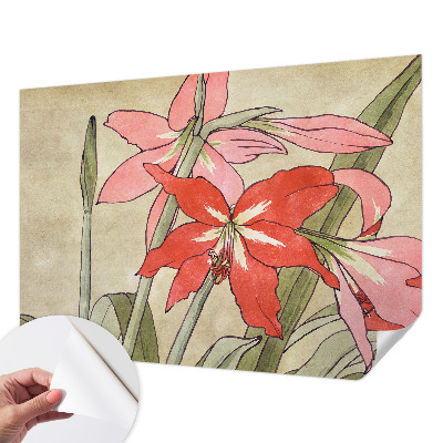 Savaime lipnus fototapetas Dagliljeblomster