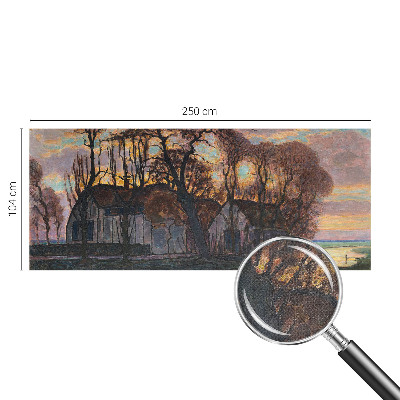 3D fototapetas sienoms su motyvu „Aftenlandskab“