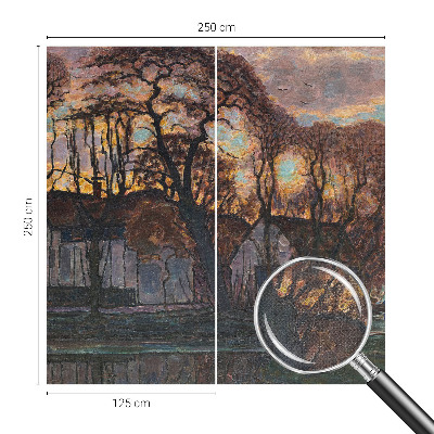 3D fototapetas sienoms Aftenlandskab