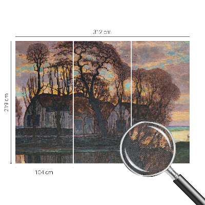 3D fototapetas sienoms Aftenlandskab