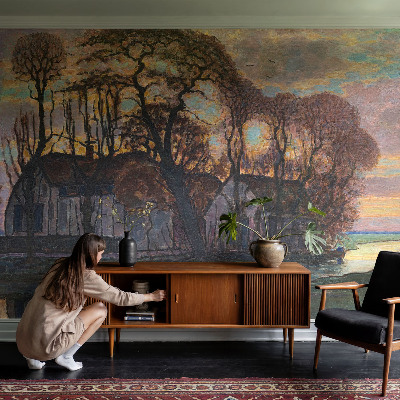 3D fototapetas sienoms Aftenlandskab