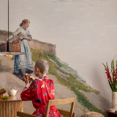 Savaime lipnus fototapetas Kvindeligt landskab