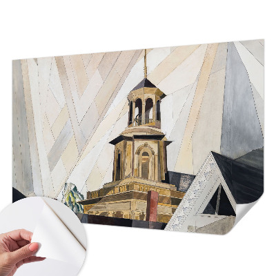 Fototapetas vaiko kambariui su architektūriniu bokšto motyvu