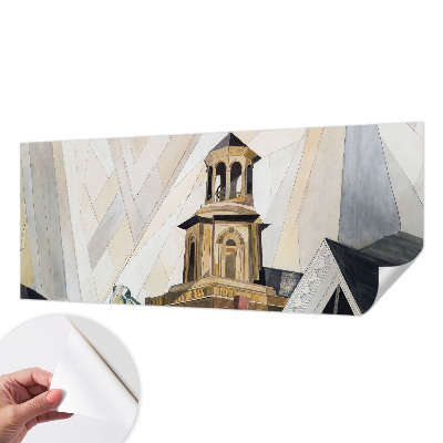 Fototapetas vaiko kambariui su architektūriniu bokšto motyvu