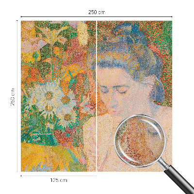 Savaime lipnus fototapetas Žiedų portretai