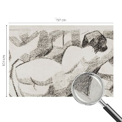3D fototapetas su įtemptos figūros motyvu