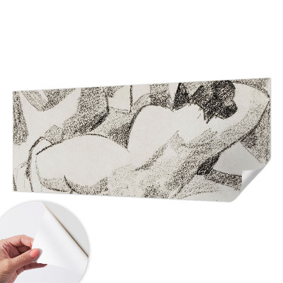 3D fototapetas su įtemptos figūros motyvu