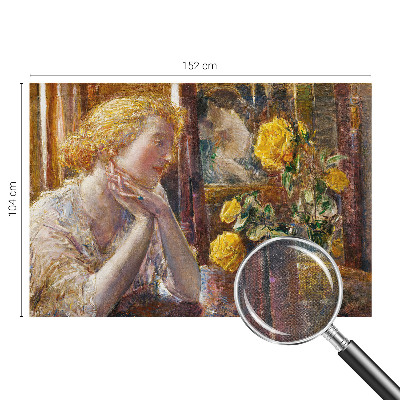 Fototapetas vaiko kambariui Moteris su rožėmis