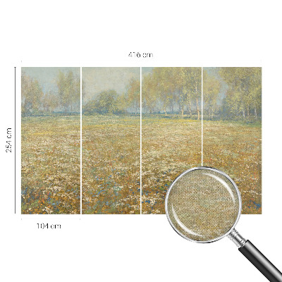 Fototapetai su gėlėtu veltinio raštu