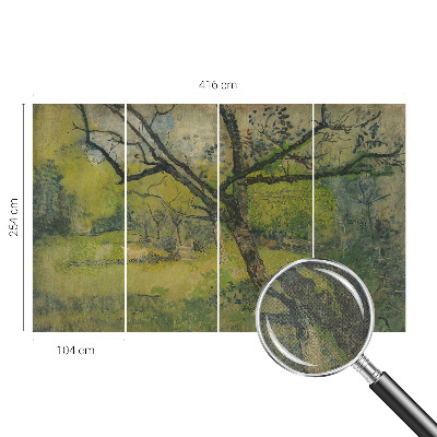 Savaime lipnus fototapetas Grønt landskab