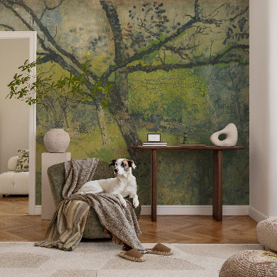 Savaime lipnus fototapetas Grønt landskab