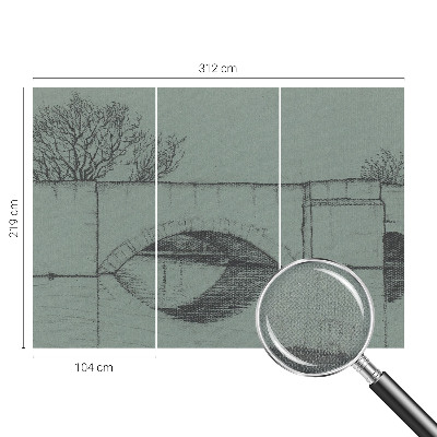 3D fototapetas sienoms su buivolu motyvu