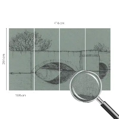 3D fototapetas sienoms su buivolu motyvu