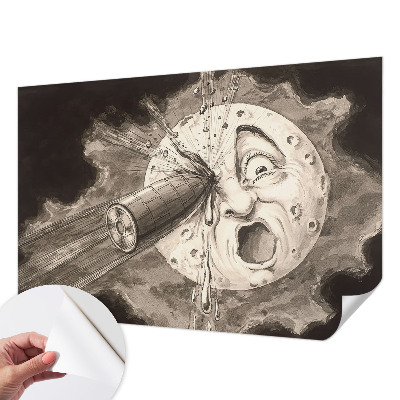 3D fototapetas su kosminio susidūrimo motyvu