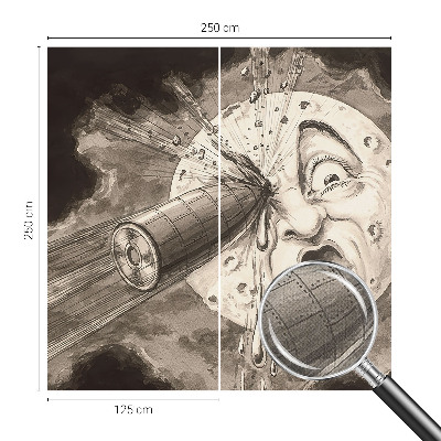 3D fototapetas su kosminio susidūrimo motyvu