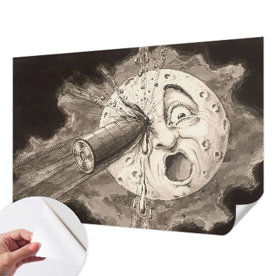 3D fototapetas su kosminio susidūrimo motyvu