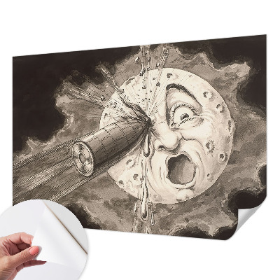 3D fototapetas su kosminio susidūrimo motyvu