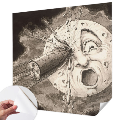3D fototapetas su kosminio susidūrimo motyvu
