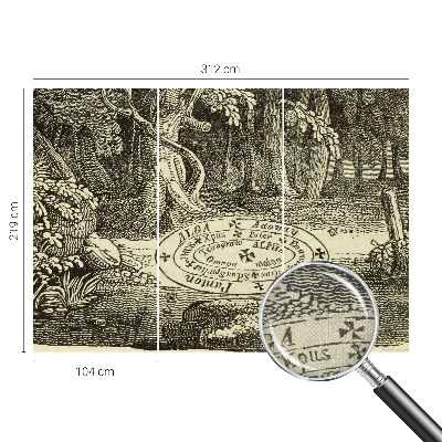 3D fototapetas sienoms su motyvu „Magiškasis ratas“