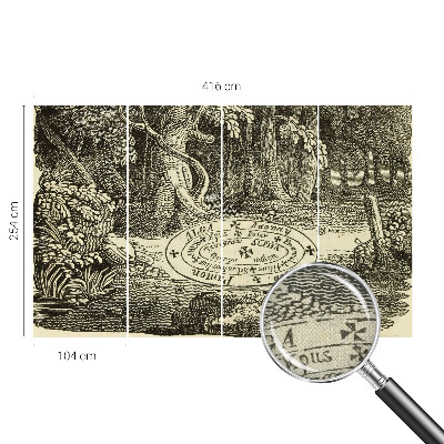 3D fototapetas sienoms su motyvu „Magiškasis ratas“