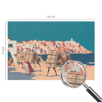 Savaime lipnus fototapetas Kamelkaravane