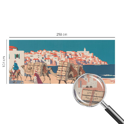 Savaime lipnus fototapetas Kamelkaravane