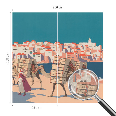 Savaime lipnus fototapetas Kamelkaravane