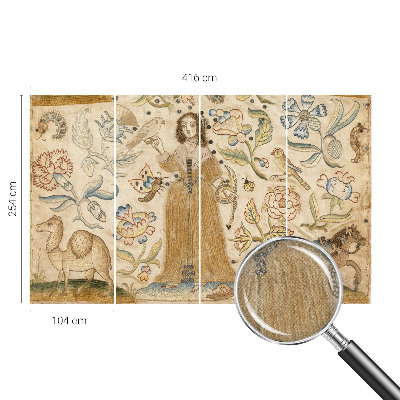 3D fototapetas sienoms su spalvingu gamtos motyvu