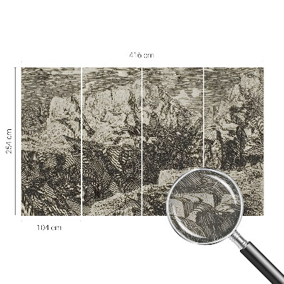 Fototapetas vaiko kambariui Bjerglandskabas