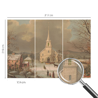 Fototapetas vaiko kambariui Žiemos šalis