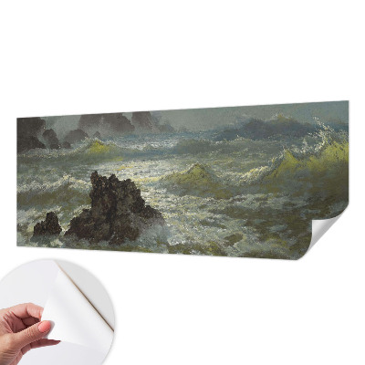 Fototapetai su audringą jūrą vaizduojančiu motyvu