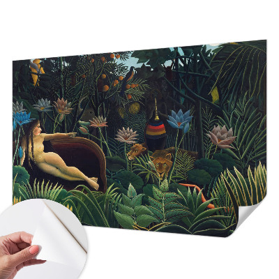 3D fototapetas sienoms su egzotiškų džiunglių motyvu