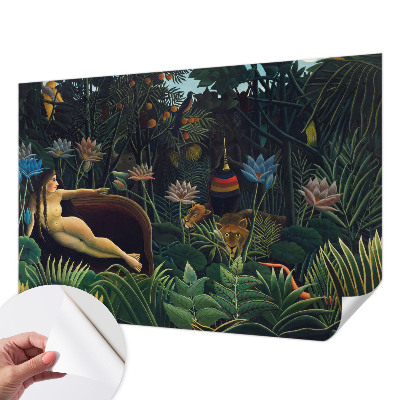 3D fototapetas sienoms su egzotiškų džiunglių motyvu
