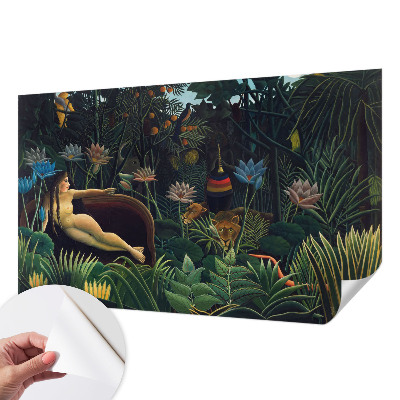 3D fototapetas sienoms su egzotiškų džiunglių motyvu