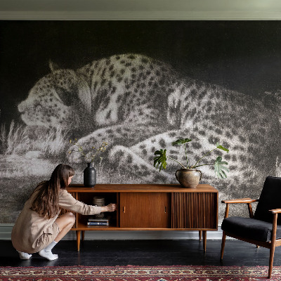 Fototapetai su leopardinio rašto motyvu