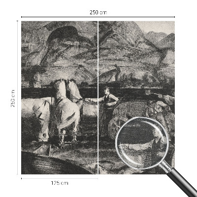 Savaime lipnus fototapetas Landsbyscene