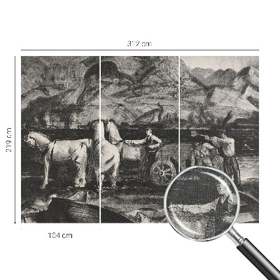 Savaime lipnus fototapetas Landsbyscene