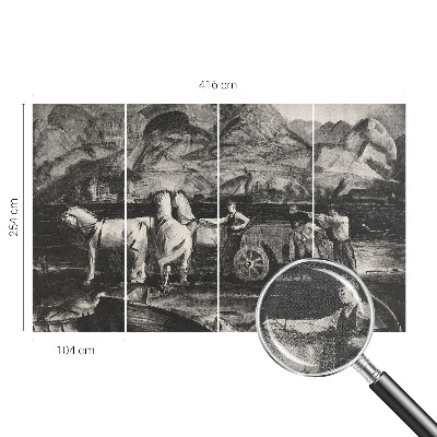 Savaime lipnus fototapetas Landsbyscene