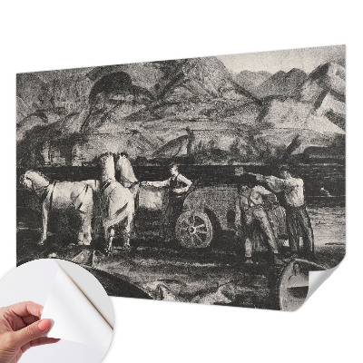 Savaime lipnus fototapetas Landsbyscene