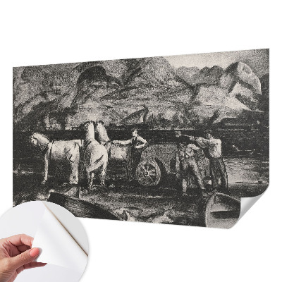 Savaime lipnus fototapetas Landsbyscene